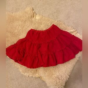 Hanna Anderson holiday ruffle skirt size 100